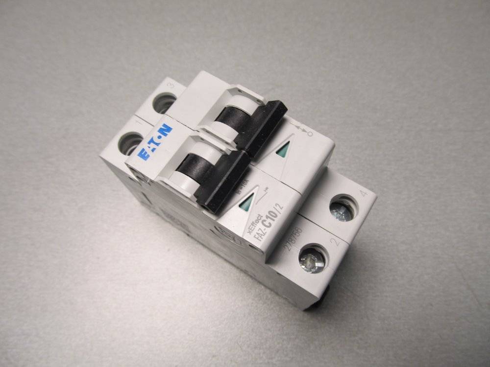 Eaton 278756 FAZ-C10/2 Leitungsschutzschalter 10 A 400 V/AC
