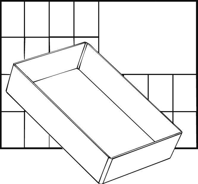A6 1 Facheinsatz einzeln 47x109x157 mm