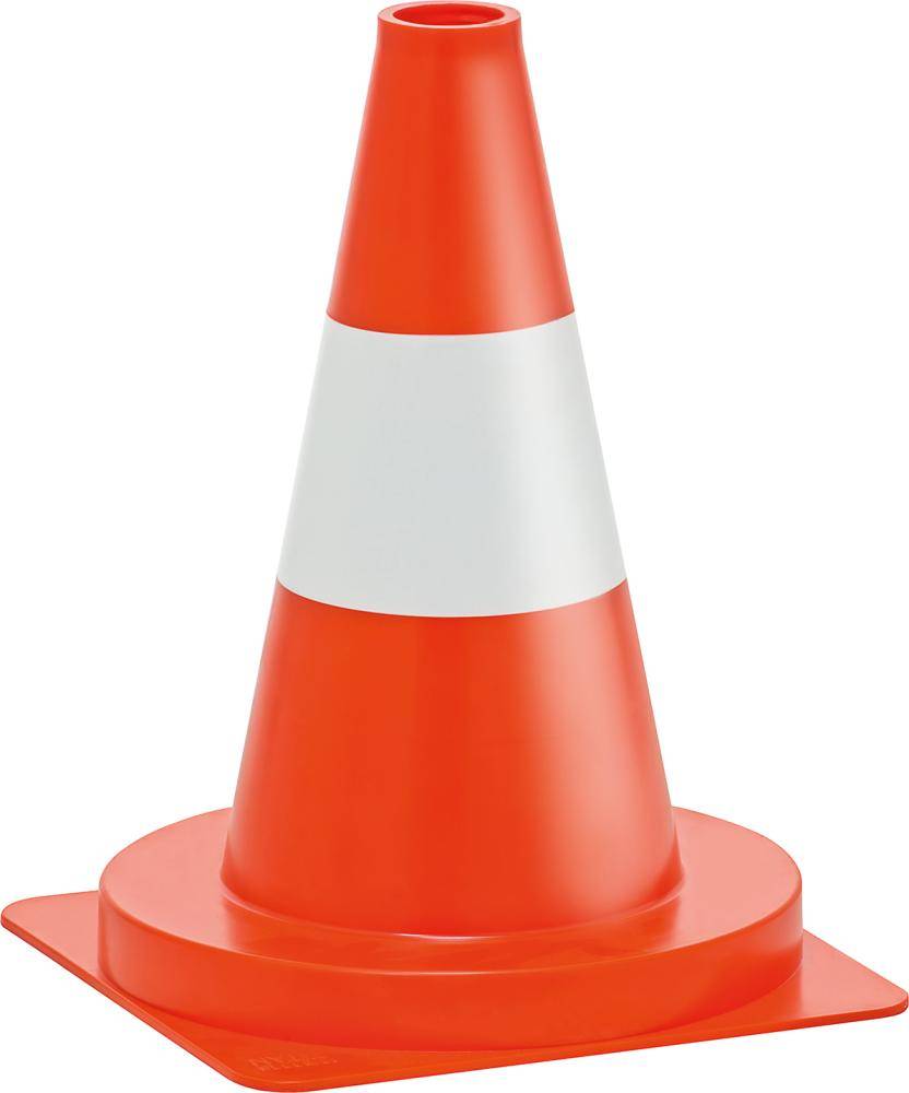 Leitkegel rot/weiß 750mm