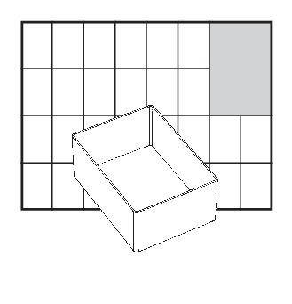 A7 1 Facheinsatz einzeln 47x79x109 mm