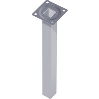 Stahlrohrmöbelfüsse silberfarb.100mm eckig Stahlrohrmöbelfüsse silberfarb.100mm eckig