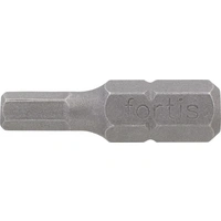 Bit zähhart 1/4" DIN3126 C6,3 Innensechskant 5x25mm 10er Pack FORTIS Bit zähhart 1/4" DIN3126 C6,3 Innensechskant 5x25mm 10er Pack FORTIS