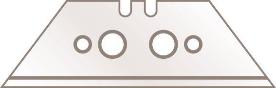 Trapezklinge L60xB19xS0,63mm m.Lochung 10 St./Spender MARTOR