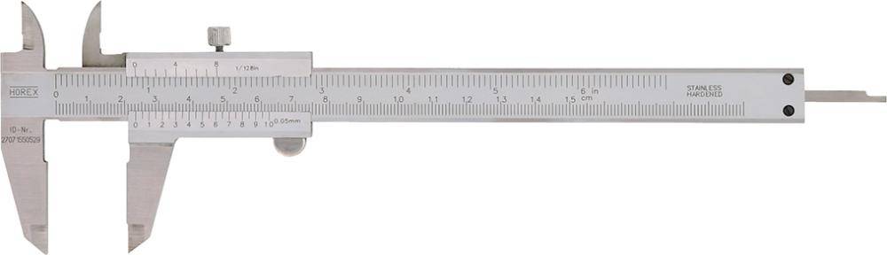 Taschenmesssch. Festst. 150mm rostfrei