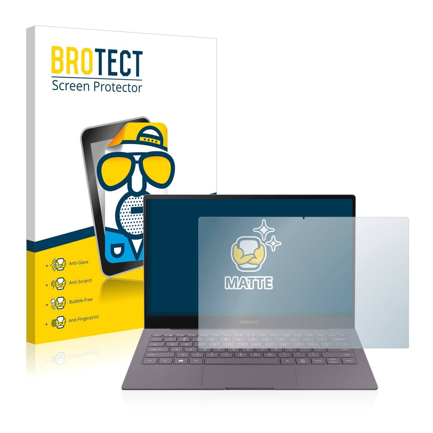 BROTECT Schutzfolie für Samsung Galaxy Book S Folie Matt Entspiegelt