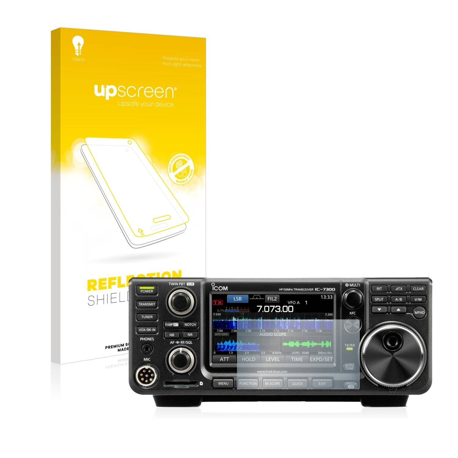 upscreen Reflection Shield Matte Premium Displayschutzfolie für Icom