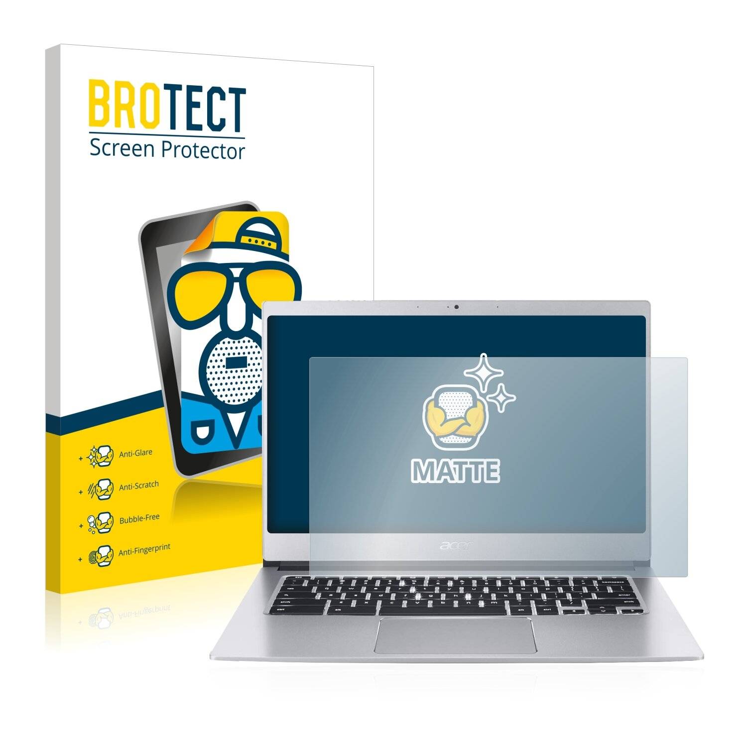 BROTECT Matte Displayschutzfolie für Acer Chromebook 514 - Entspiegelt,