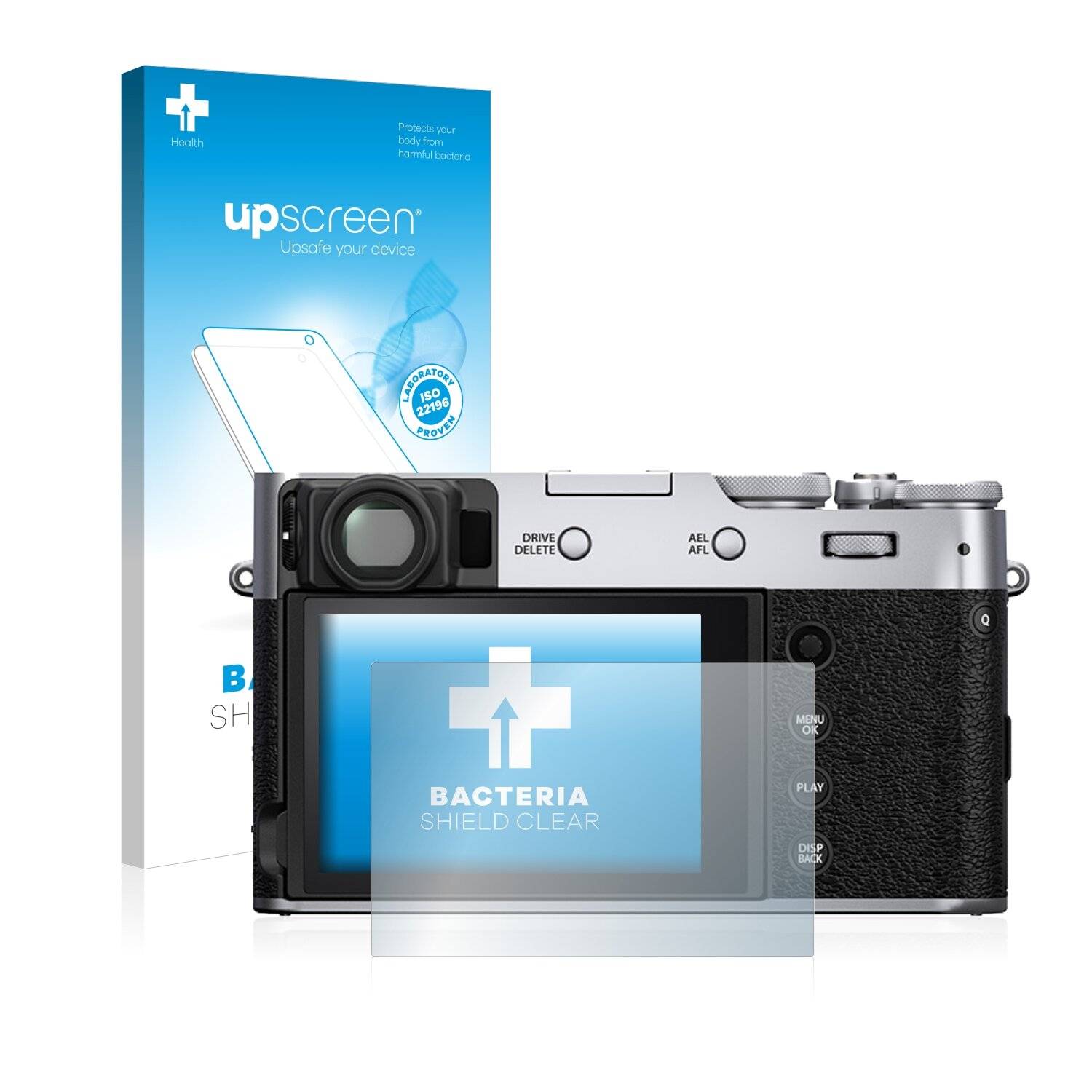 upscreen Bacteria Shield Clear Premium Antibakterielle Displayschutzfolie für Fujifilm