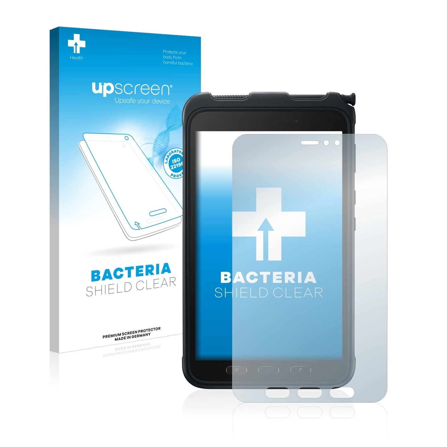 upscreen Bacteria Shield Clear Premium Antibakterielle Displayschutzfolie für Samsung Galaxy