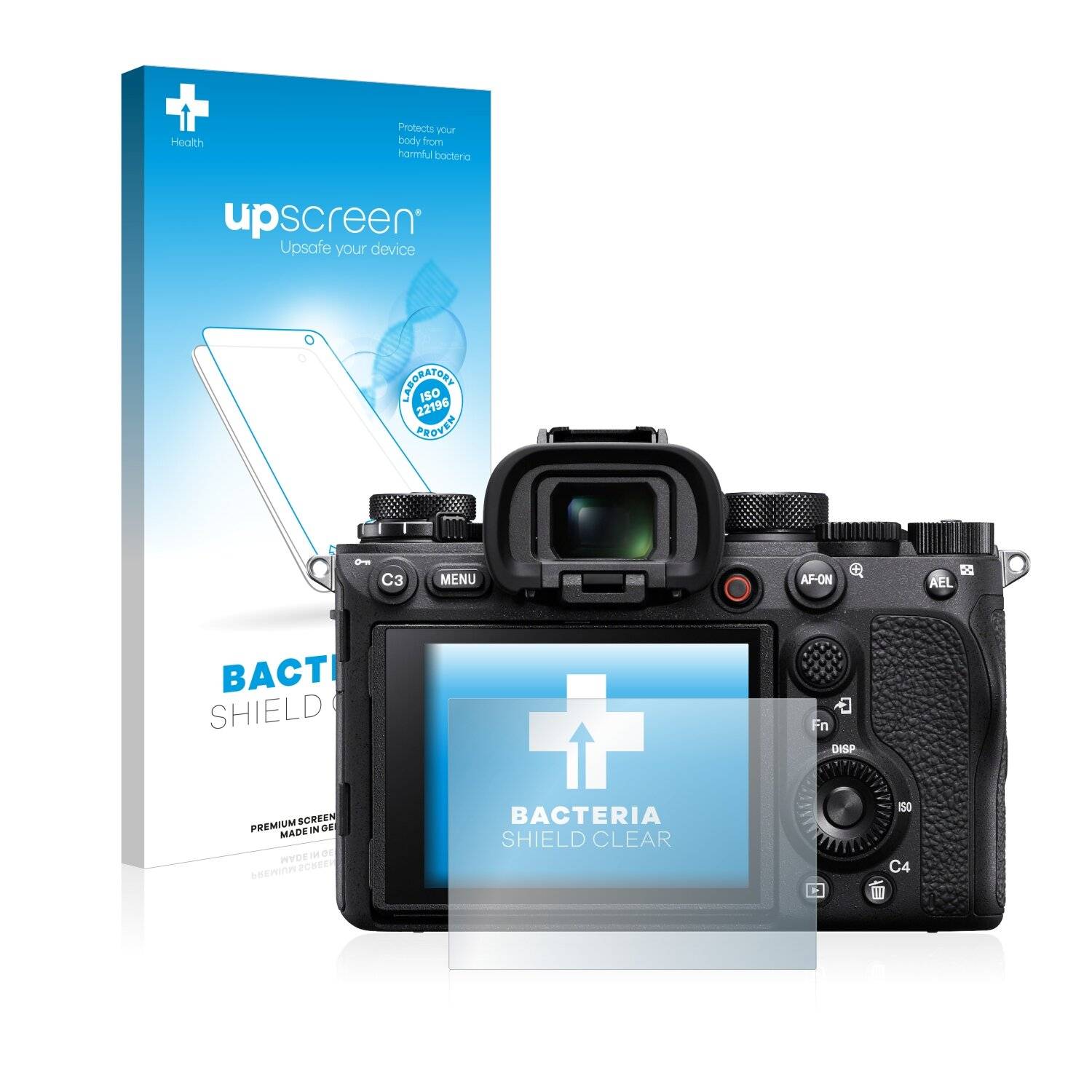 upscreen Bacteria Shield Clear Premium Antibakterielle Displayschutzfolie für Sony Alpha