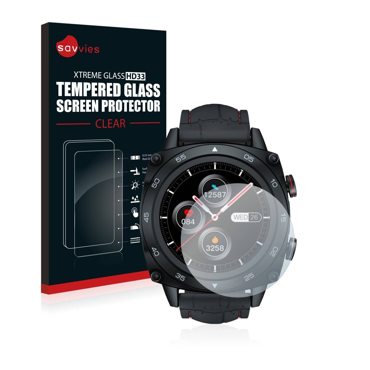 Savvies Clear Schutzglas für Cubot C3