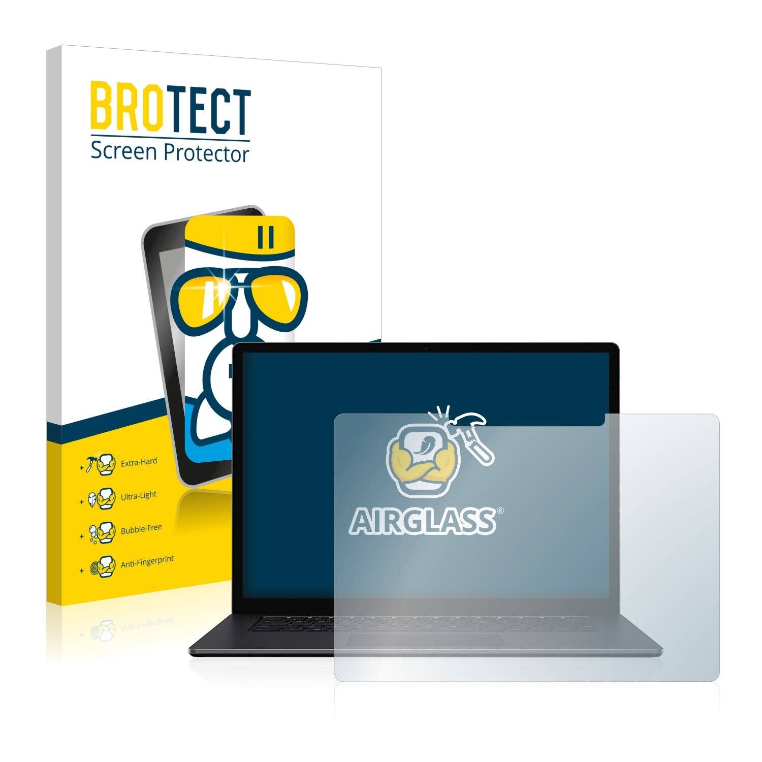 BROTECT AirGlass Schutzglas Folie für Microsoft Surface Book 3