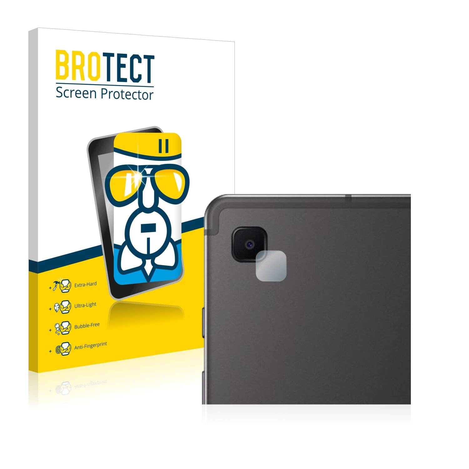 BROTECT AirGlass Flexible Schutz Glas Folie für Samsung Galaxy Tab S6 Lite 2020 (NUR Kameraschutz) Klar Transparent