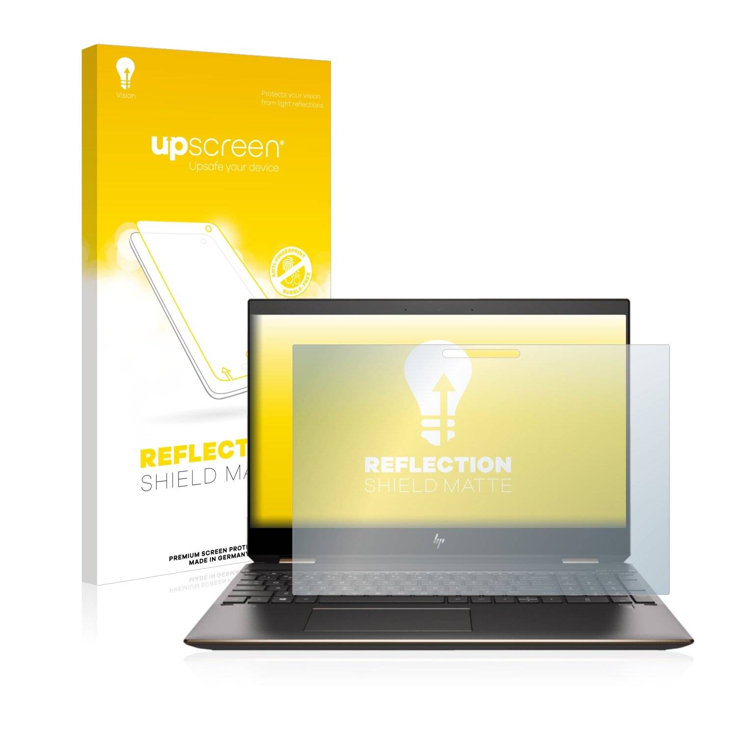 upscreen Reflection Shield Matte Premium Displayschutzfolie für HP Spectre X360 15-df1745ng