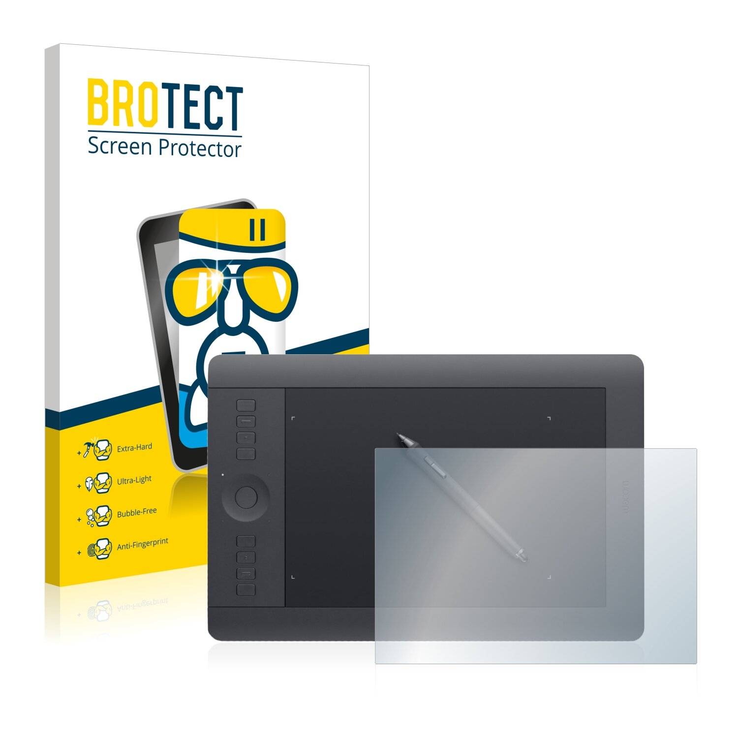 BROTECT AirGlass Flexible Schutz Glas Folie für Wacom Intuos Pro S PTH-460 Klar Transparent