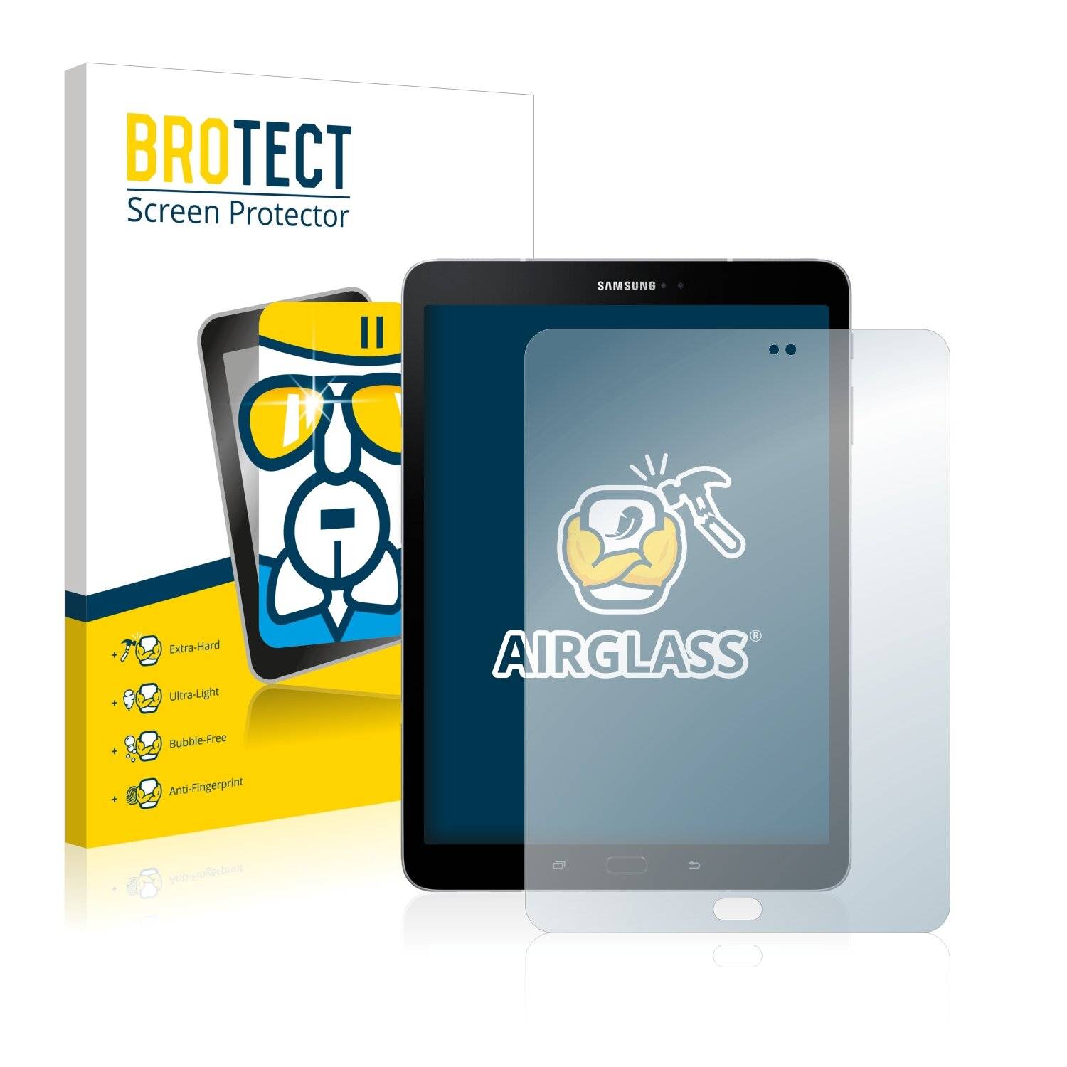 BROTECT AirGlass Schutzglas Folie für Samsung Galaxy Tab