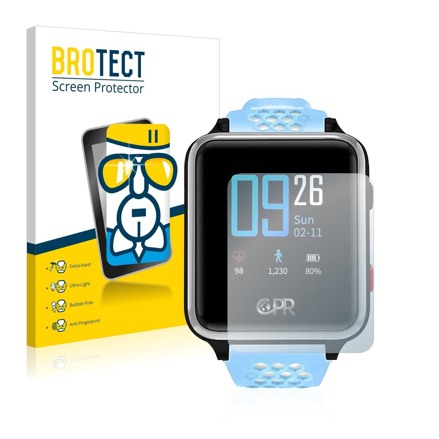 BROTECT AirGlass Schutzglas Folie für CPR Guardian