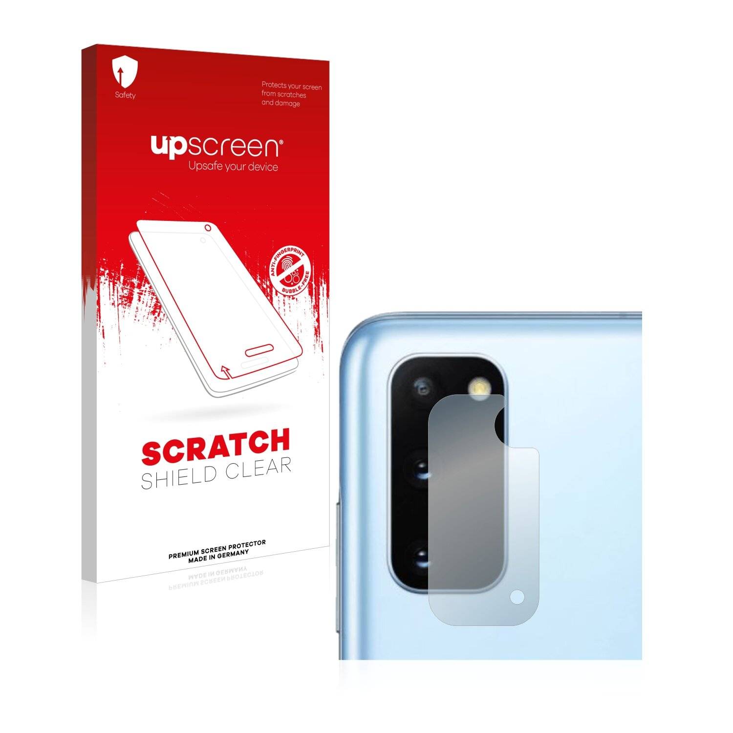 upscreen Scratch Shield Schutzfolie für Samsung Galaxy S20 (NUR Kameraschutz)