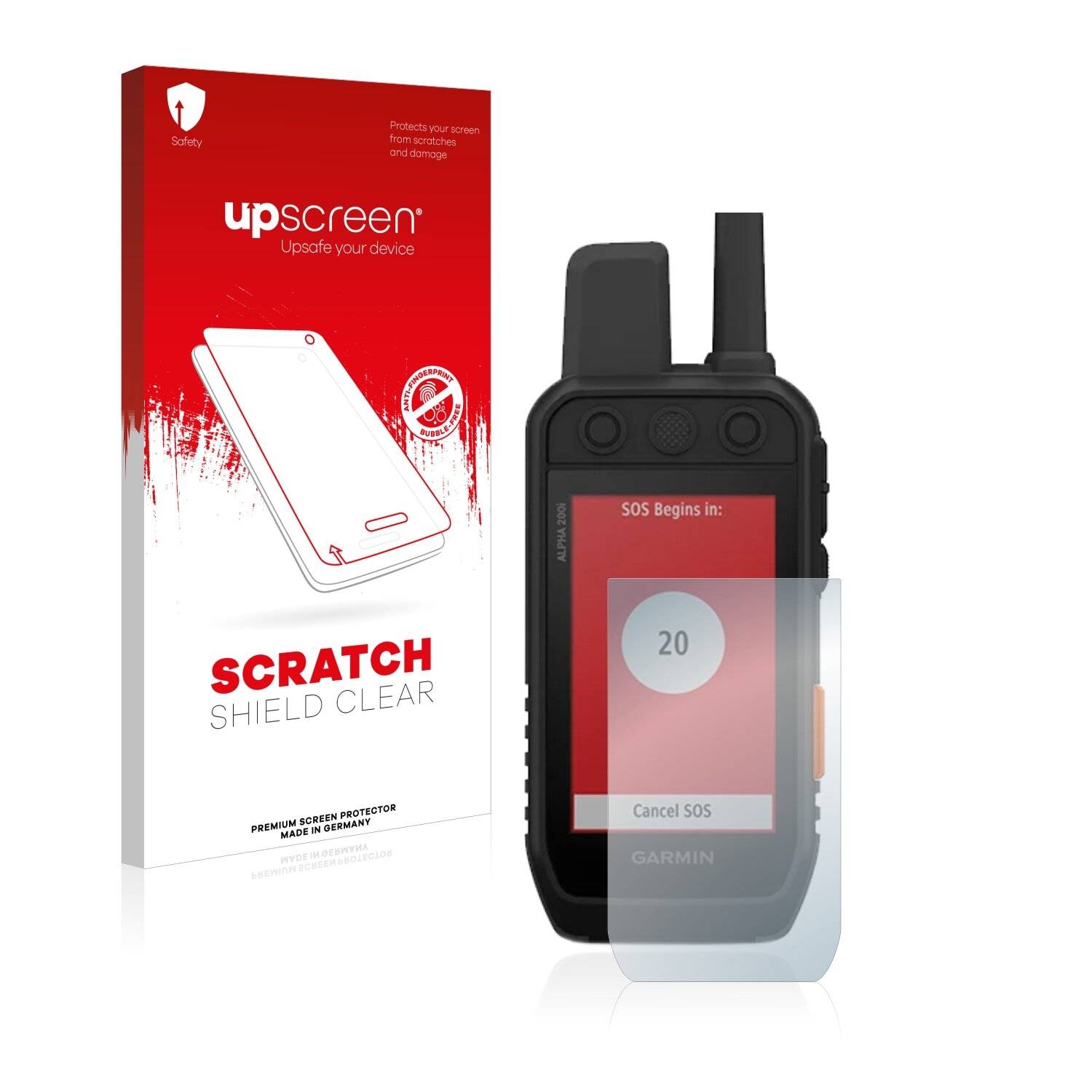 upscreen Scratch Shield Schutzfolie für Garmin Alpha 200 K