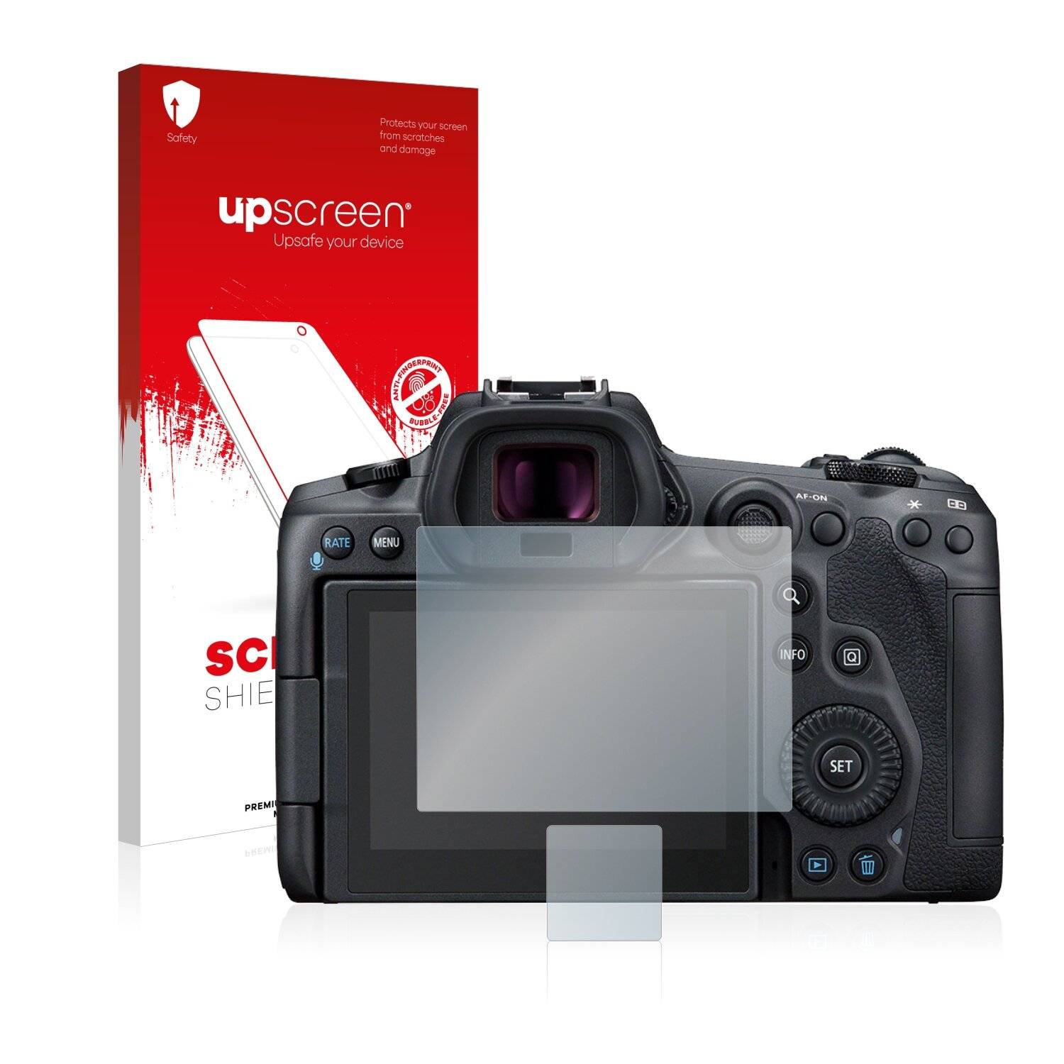 upscreen Schutzfolie für Canon EOS R5 Kratzschutz Anti-Fingerprint Klar
