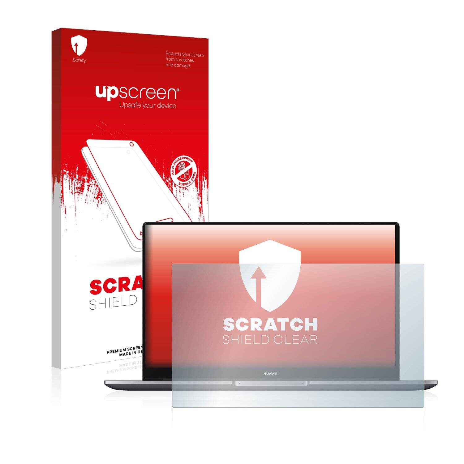 upscreen Scratch Shield Clear Premium Displayschutzfolie für Huawei MateBook D 15