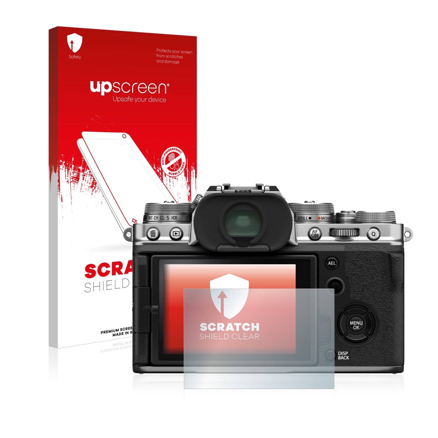 upscreen Schutzfolie für Fujifilm X-T4 Kratzschutz Anti-Fingerprint Klar