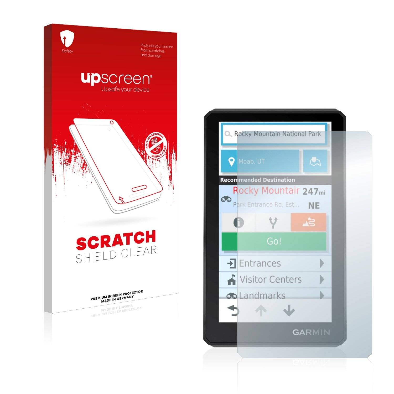 upscreen Scratch Shield Schutzfolie für Garmin zumo XT