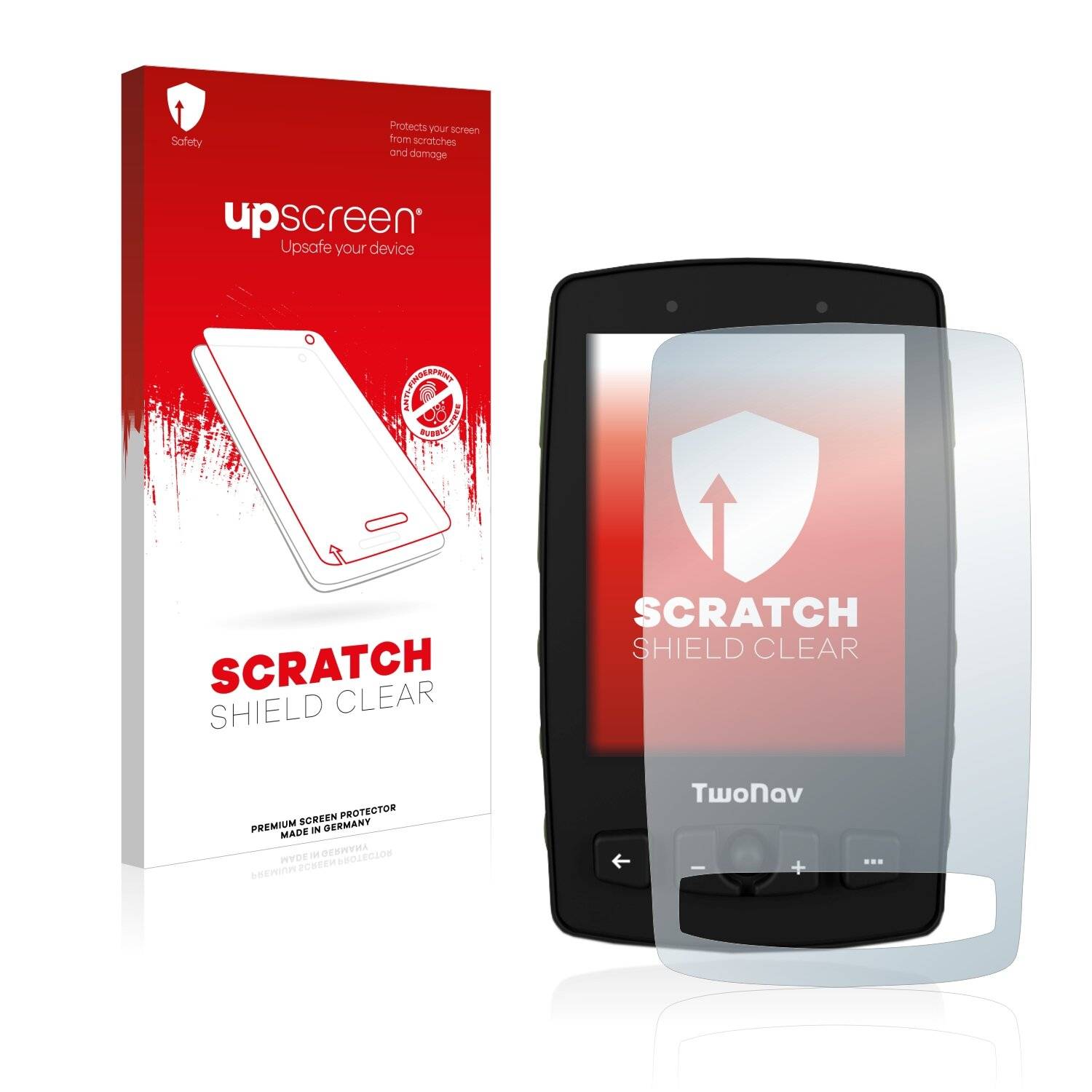 upscreen Scratch Shield Clear Premium Displayschutzfolie für TwoNav Aventura 2