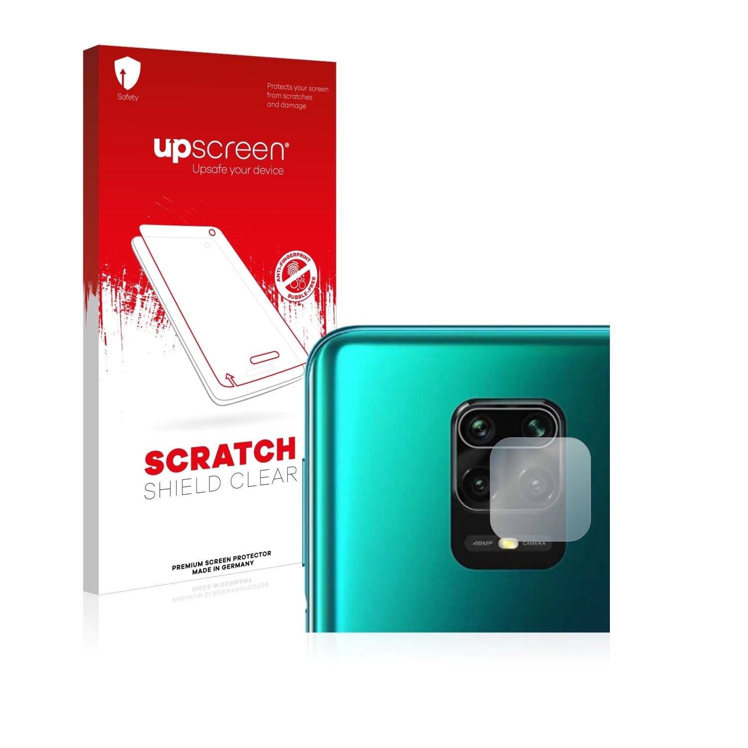 upscreen Scratch Shield Schutzfolie für Xiaomi Redmi Note 9S (NUR Kameraschutz)