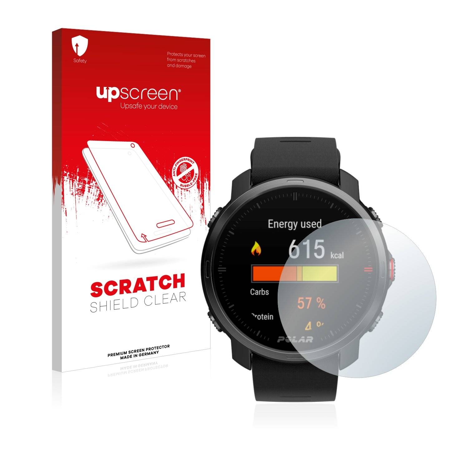 upscreen Scratch Shield Clear Premium Displayschutzfolie für Polar Grit
