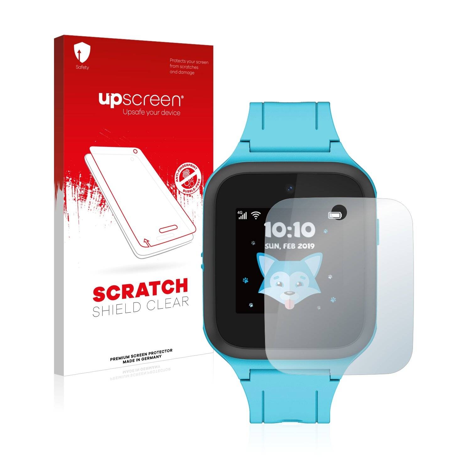 upscreen Scratch Shield Clear Premium Displayschutzfolie für TCL Movetime FamilyWatch Kids