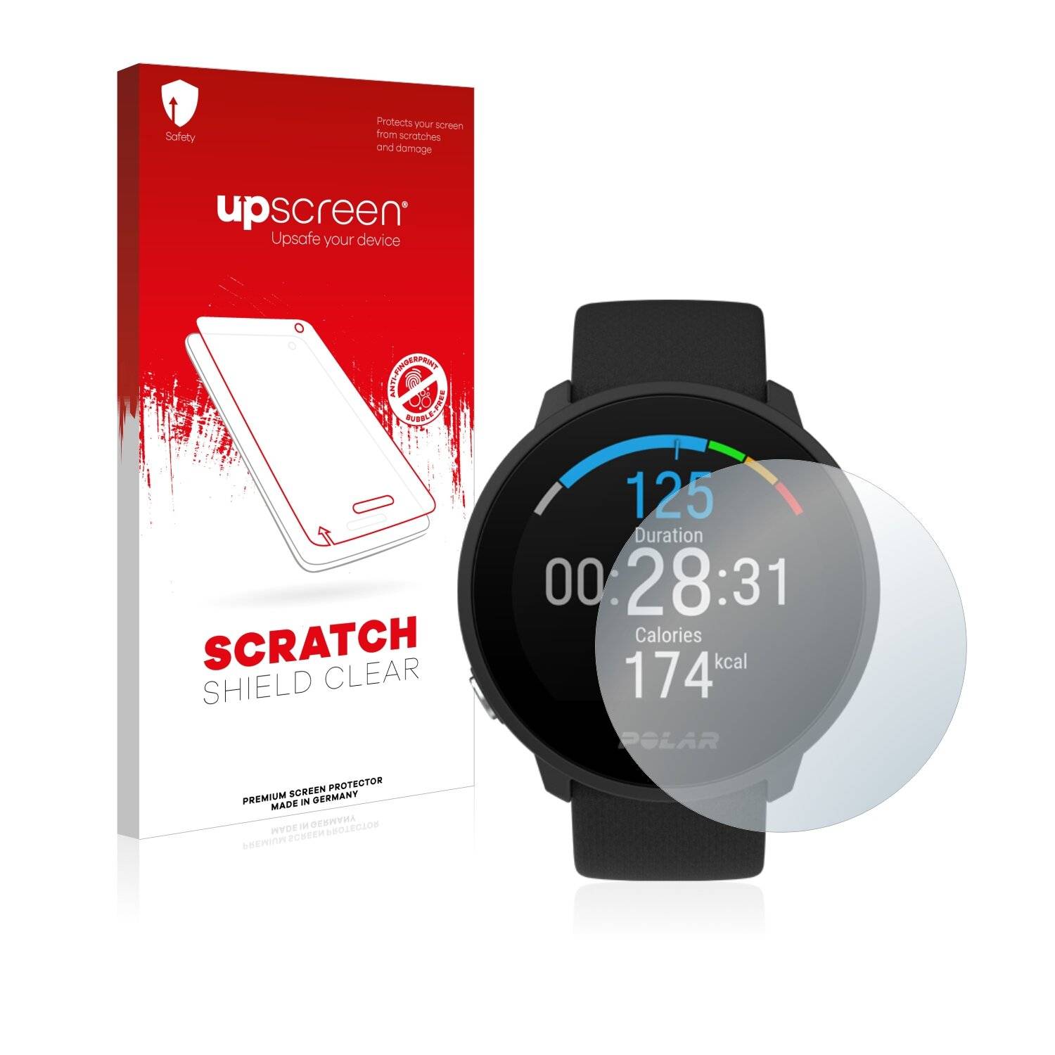 upscreen Schutzfolie für Polar Unite Kratzschutz Anti-Fingerprint Klar