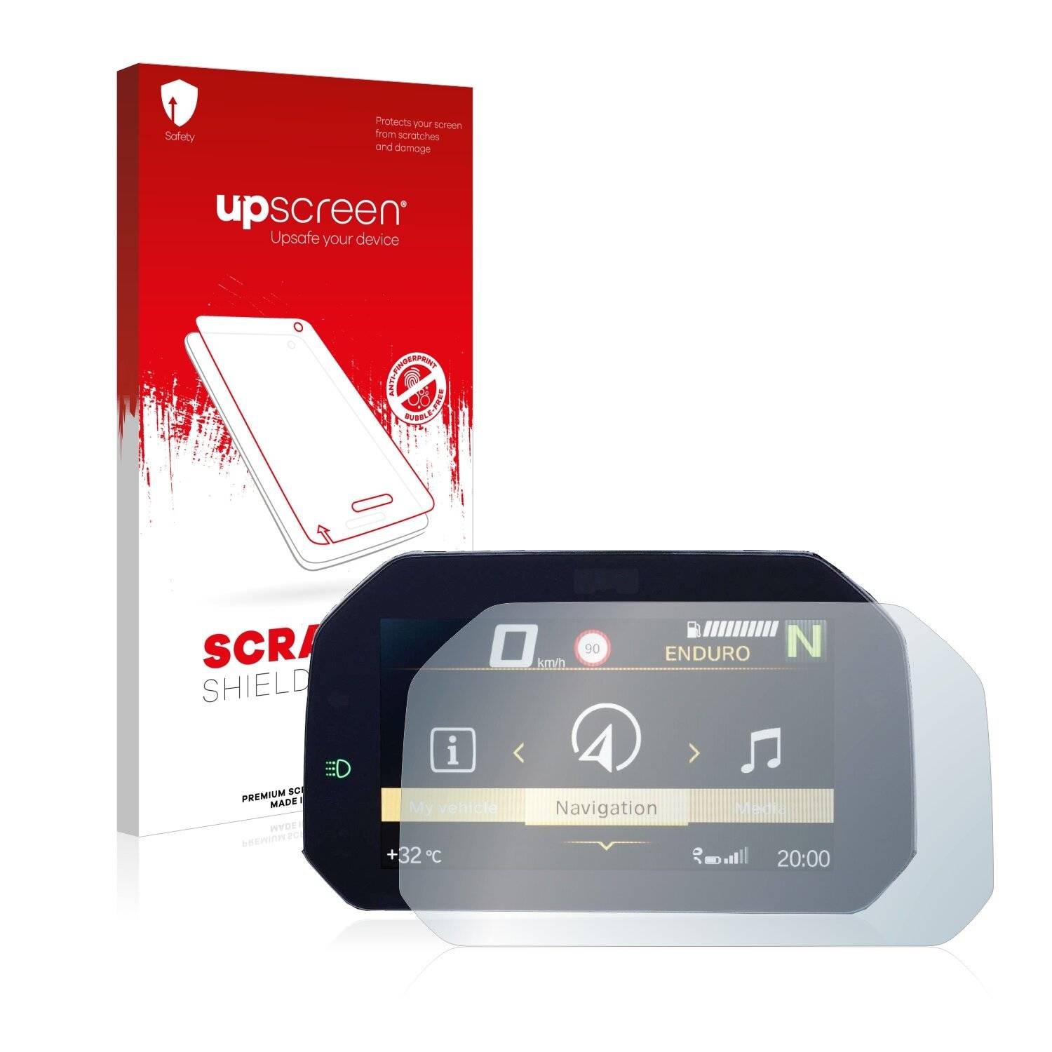upscreen Schutzfolie für BMW F 900 XR 2019 Connectivity TFT 6.5" Kratzschutz Anti-Fingerprint Klar