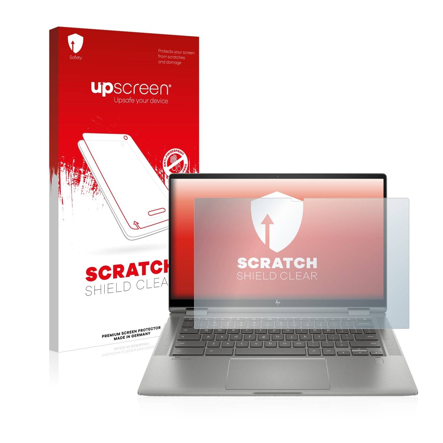 upscreen Scratch Shield Clear Premium Displayschutzfolie für HP Chromebook x360