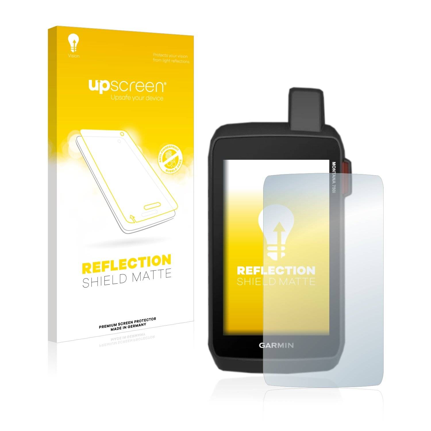 upscreen Reflection Shield Matt Schutzfolie für Garmin Montana 750i