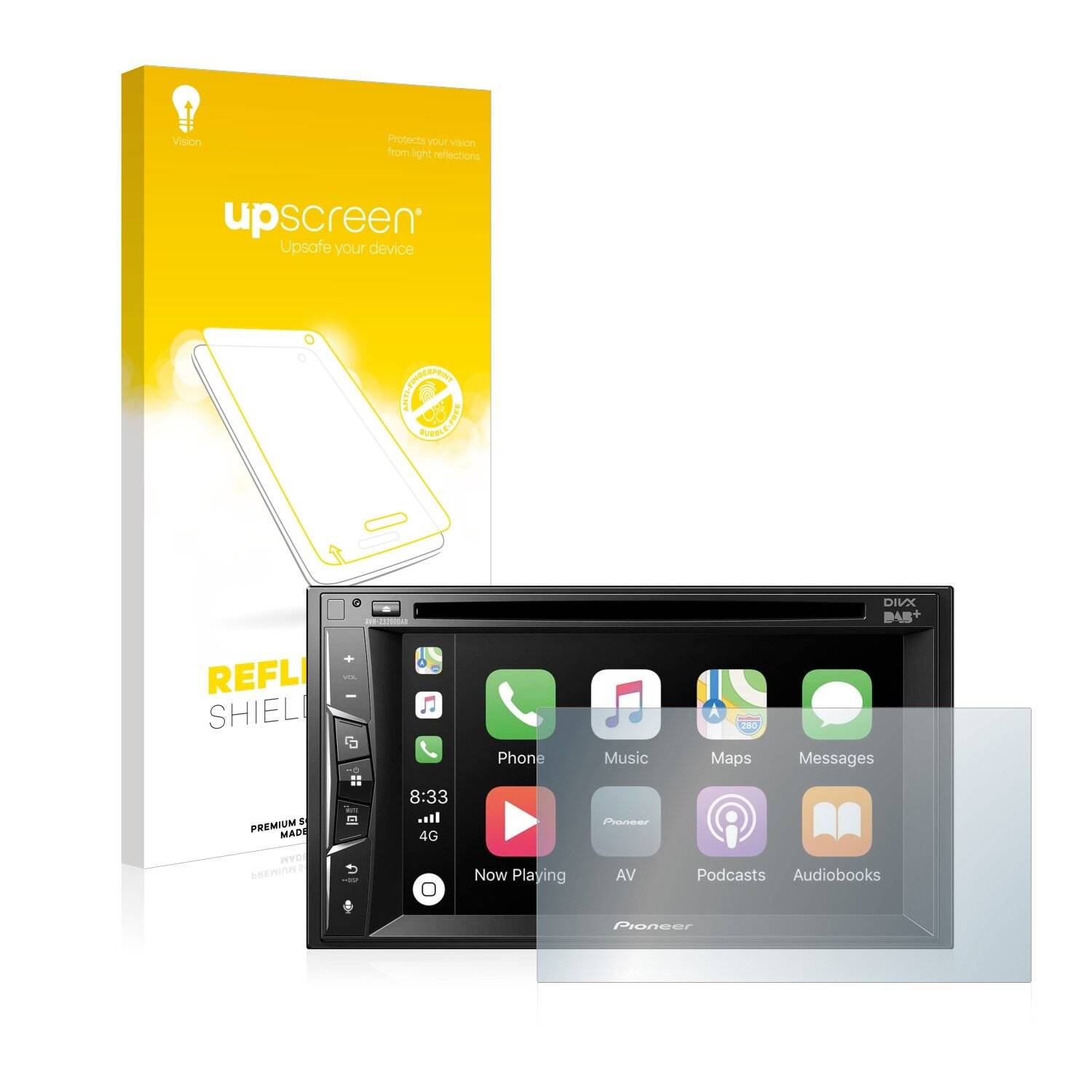 upscreen Reflection Shield Matte Premium Displayschutzfolie für Pioneer