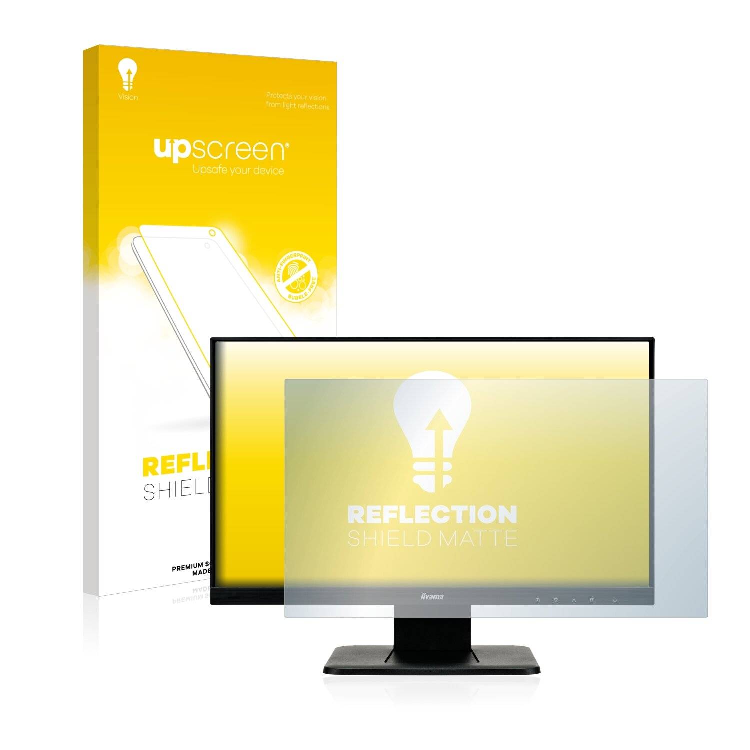 upscreen Reflection Shield Matt Schutzfolie für Iiyama ProLite T2252MSC-B1