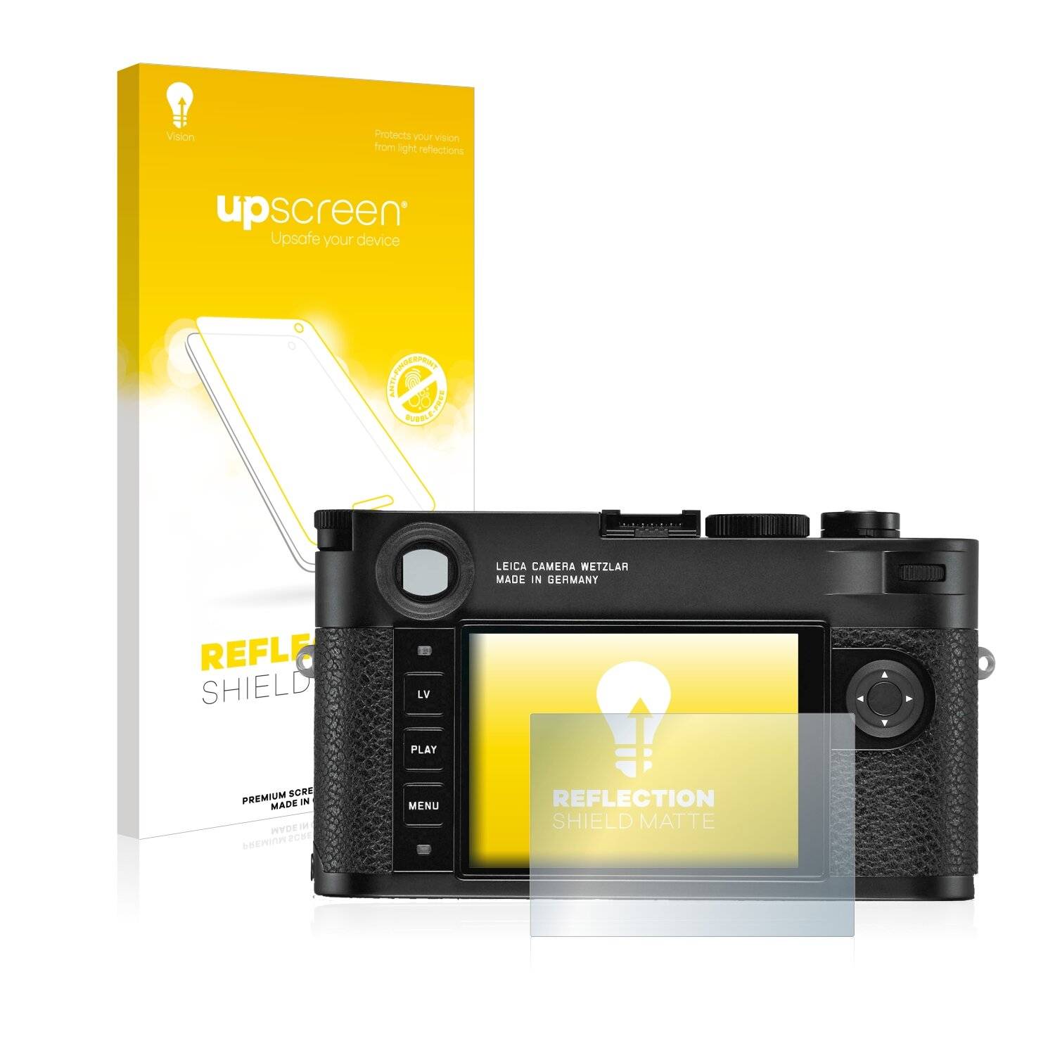 upscreen Reflection Shield Matte Premium Displayschutzfolie für Leica