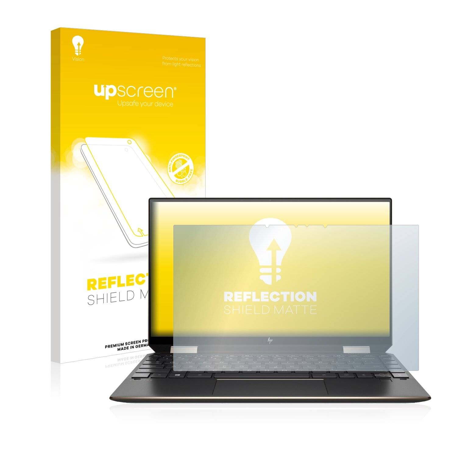 upscreen Reflection Shield Matte Premium Displayschutzfolie für HP Spectre x360