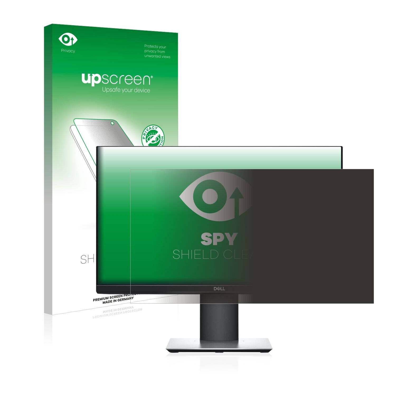 upscreen Spy Shield Clear Premium Blickschutzfolie für Dell