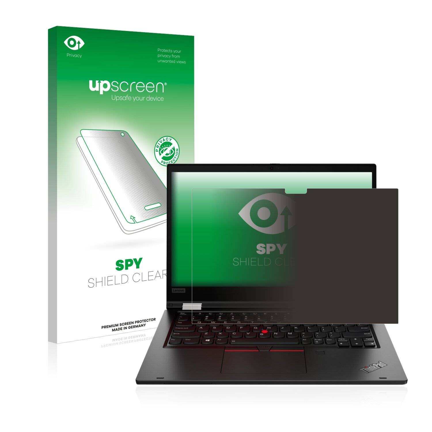 upscreen Spy Shield Sichtschutz-Folie für Lenovo ThinkPad L13 Yoga