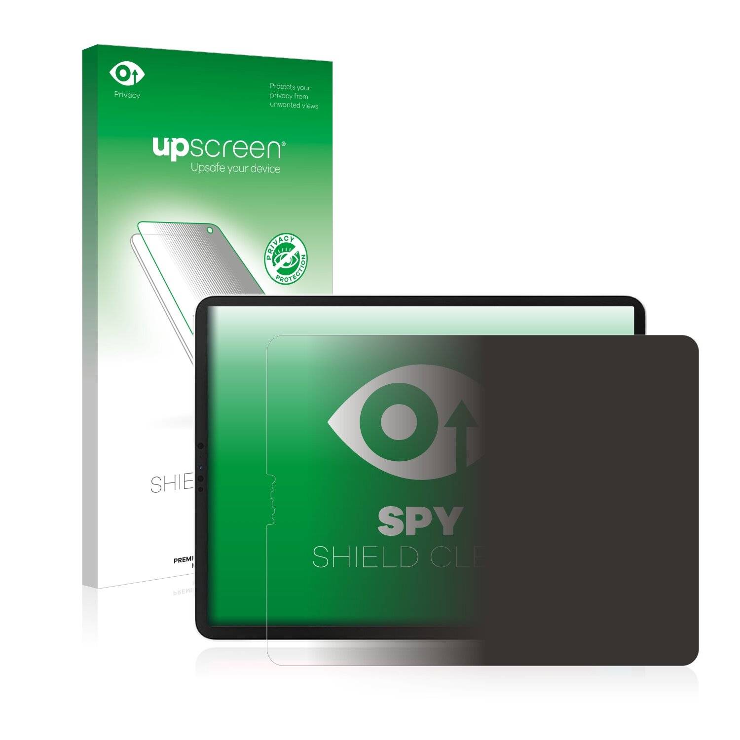upscreen Spy Shield Sichtschutz-Folie für Apple iPad Pro 12.9 WiFi 2020 (im Querformat, 4. Gen.)