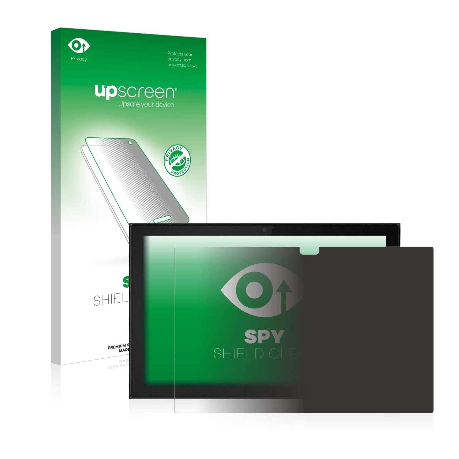 upscreen Spy Shield Clear Premium Blickschutzfolie für Lenovo IdeaPad Duet 3i (im