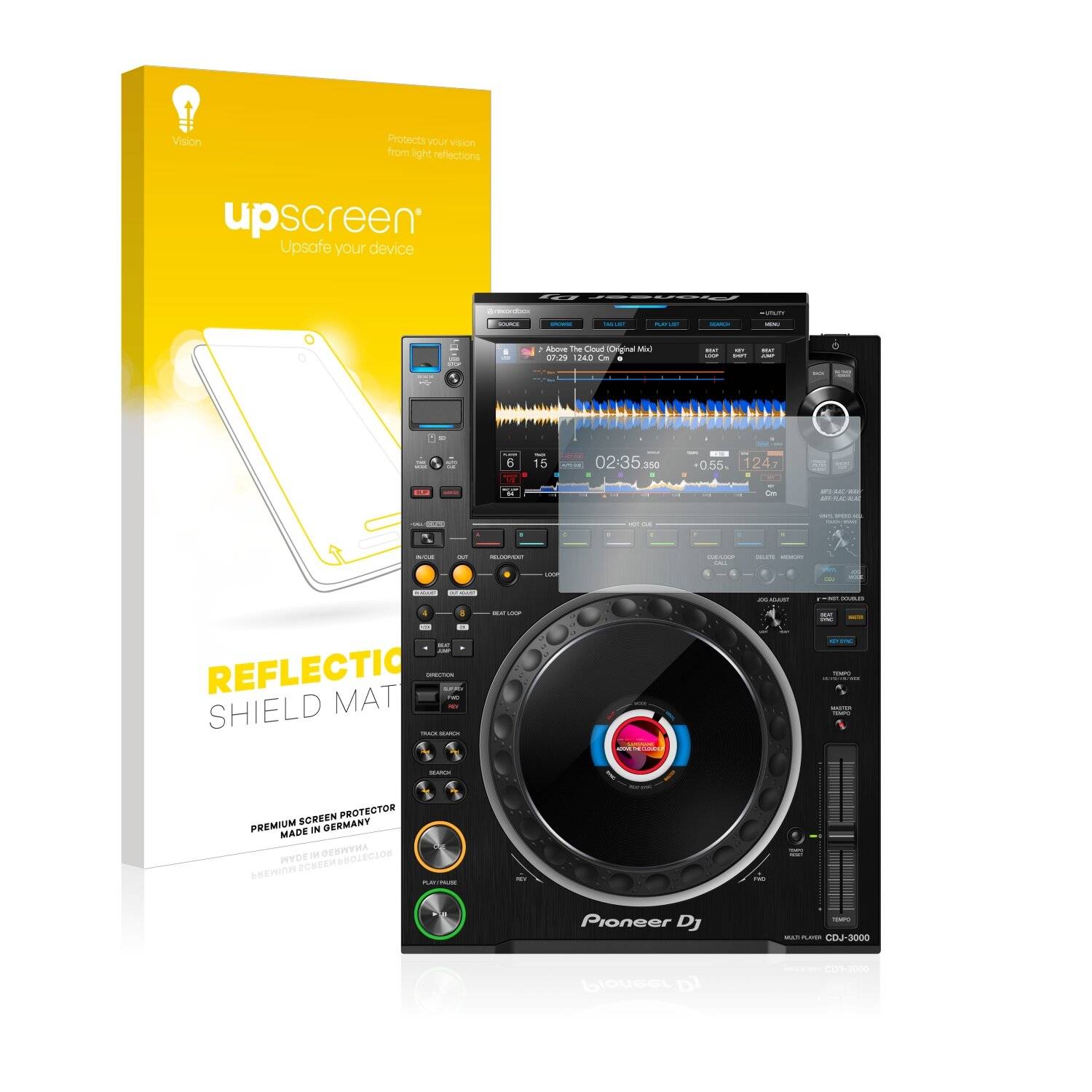 upscreen Reflection Shield Matte Premium Displayschutzfolie für Pioneer CDJ