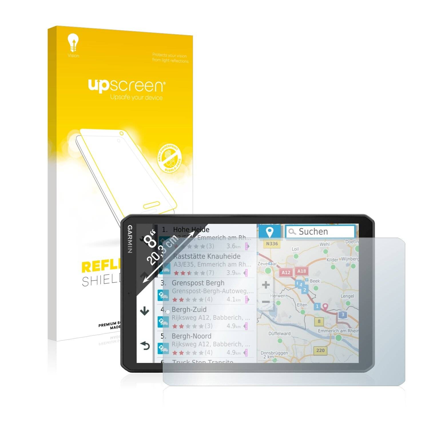upscreen Reflection Shield Matte Premium Displayschutzfolie für Garmin dezl