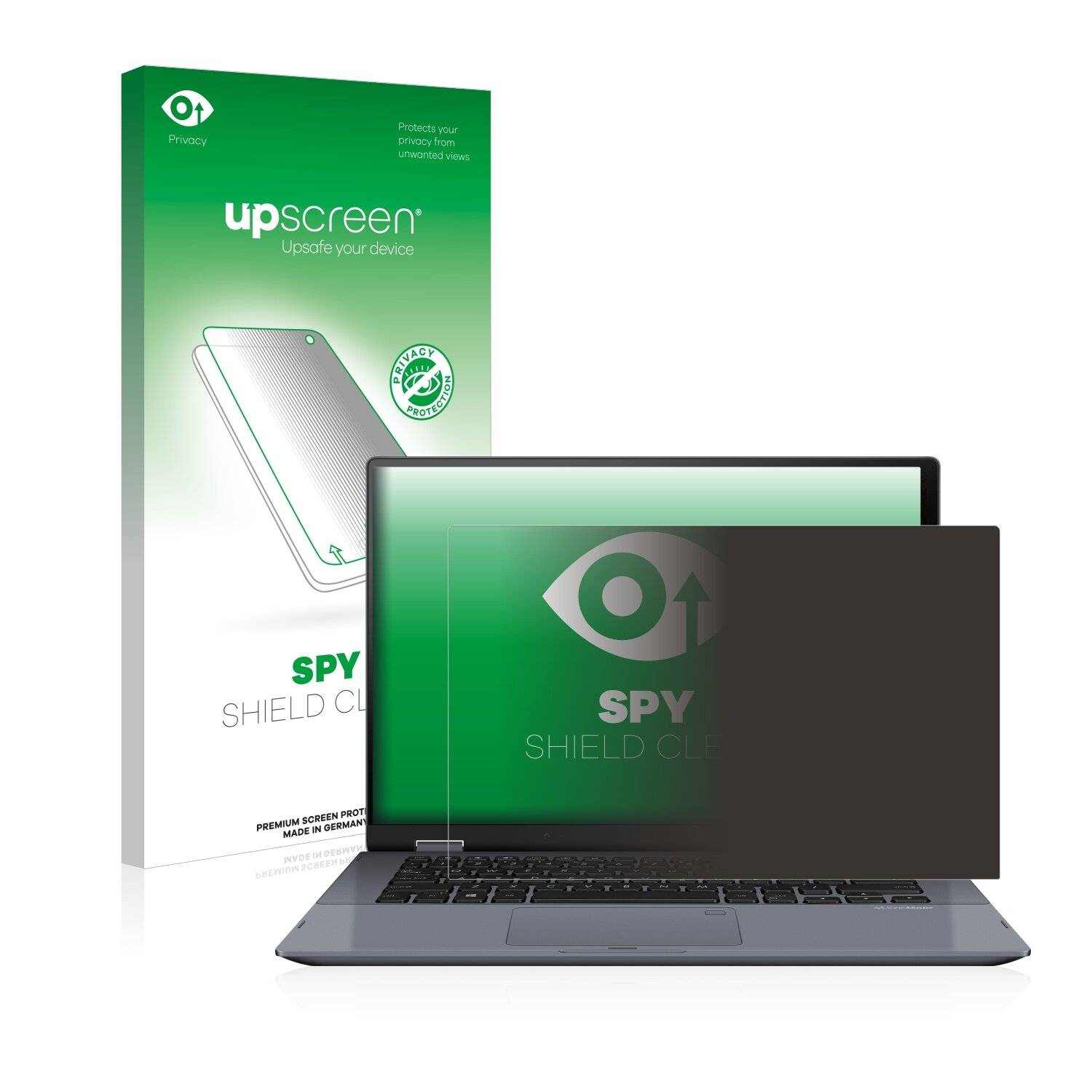 upscreen Spy Shield Clear Premium Blickschutzfolie für Asus VivoBook Flip 14