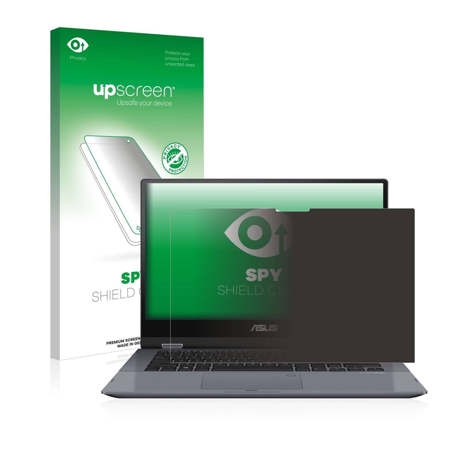 upscreen Spy Shield Clear Premium Blickschutzfolie für Dell XPS 9500