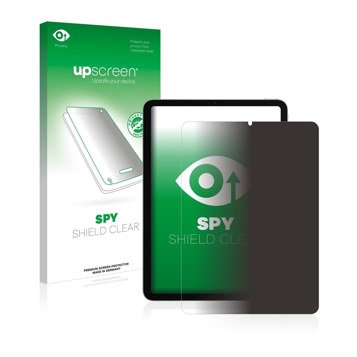 upscreen Spy Shield Sichtschutz-Folie für Apple iPad Air 4 WiFi Cellular 2020 (4. Gen.)