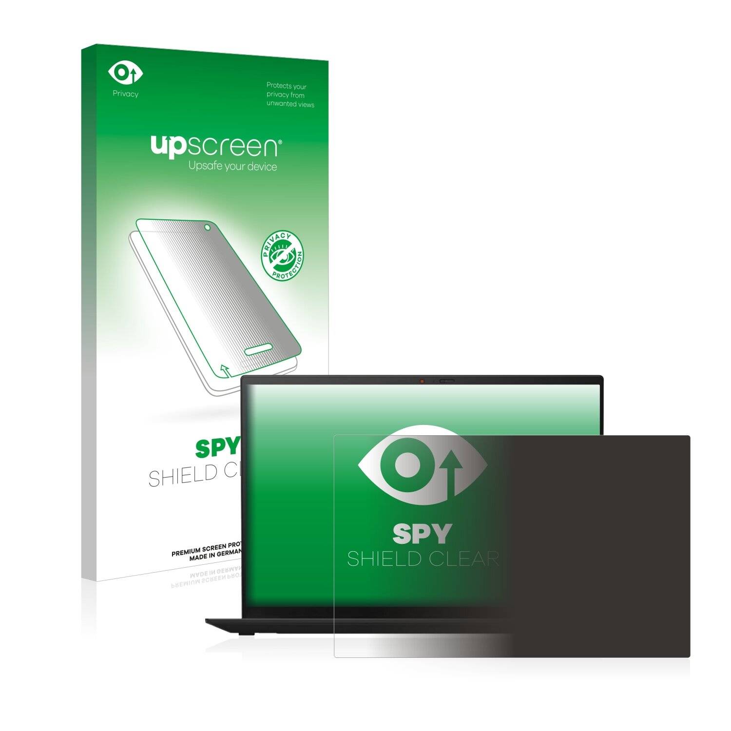 upscreen Spy Shield Sichtschutz-Folie für Lenovo ThinkPad X1 Carbon (9. Gen.)
