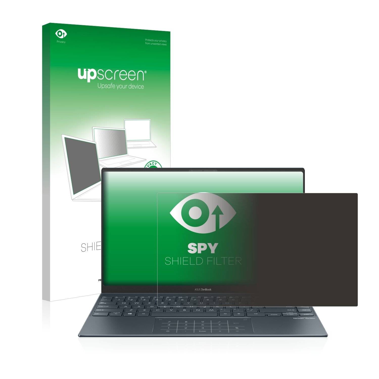 upscreen Blickschutzfilter für ASUS ZenBook 14 UX425J Blaulichtfilter Sichtschutz Privacy Anti Spy abnehmbar